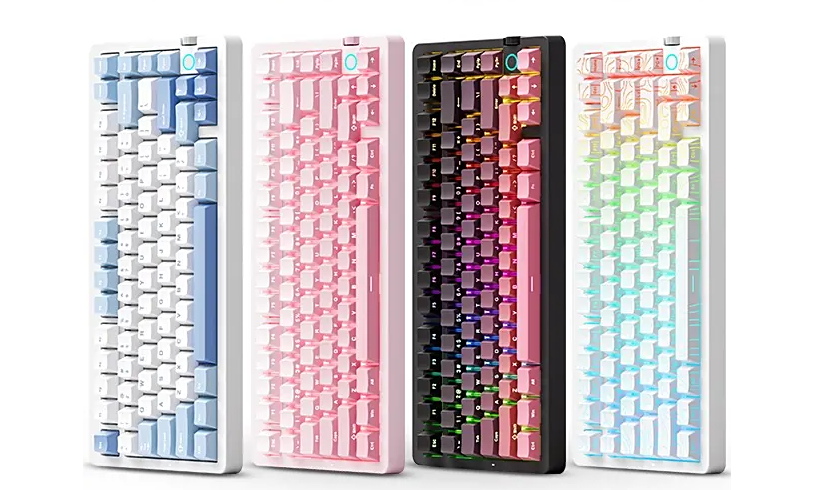 Die mechanische Tastatur MCHOSE G75 V2 wird mit dreistufiger drahtloser Verbindung und einem 10.000-mAh-Akku auf den Markt gebracht.