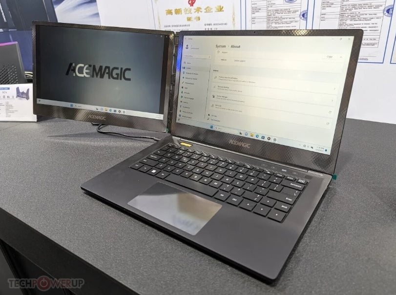 ACEMAGIC Showcased Innovative Dual-Screen Laptop Z1A at Computex 2024
