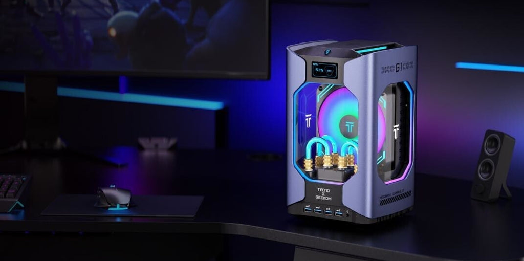 GEEKOM x TECNO bringt den MEGAMINI G1 auf den Markt: Der kleinste wassergekühlte Gaming-Mini-PC der Welt