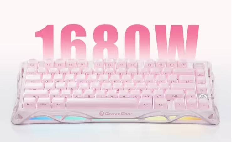 Gravastar stellt mechanische Tastatur K1 mit drei Modi in Rosa vor