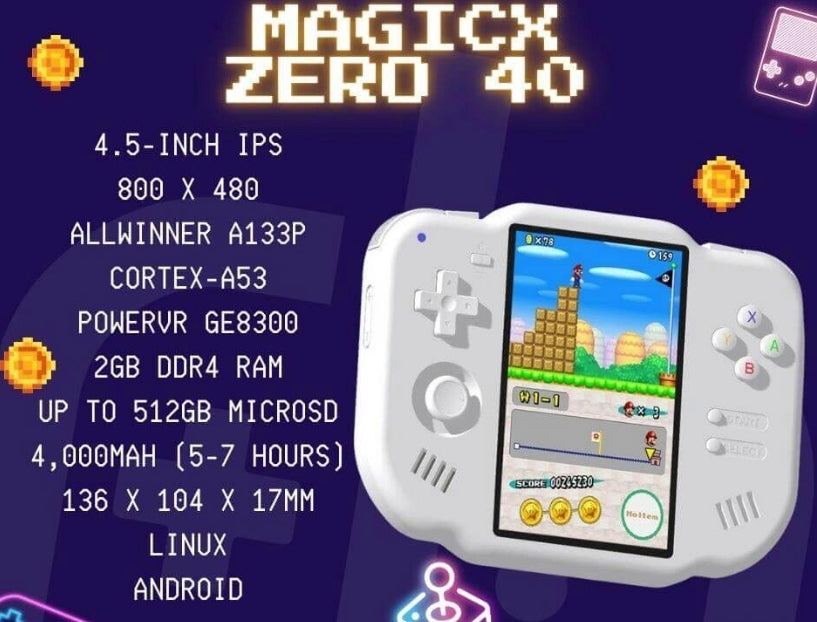 MagicX Zero 40 Handheld Console Launches June 17 with Focus on NDS and Arcade Games
