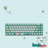 68 Tasten Lofree Xiaoqiao Theme Tastatur-Tastenkappen OEM PBT Sublimation Gaming Mechanische Tastatur Zubehör Benutzerdefinierte DIY-Tastenkappe Geschenk