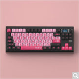 ZUOYA Gmk87 Dichtungsmontiertes Bluetooth 5.1/2.4G/Typ-C Kabelgebundenes mechanisches Tastaturkit mit TFT-Bildschirm für Mac/Win