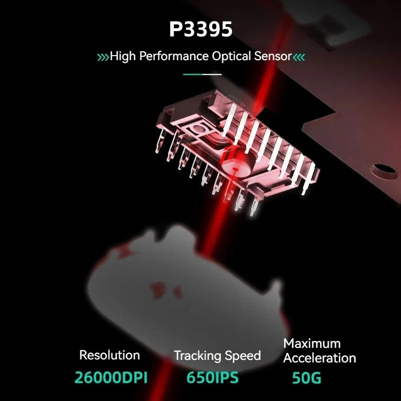 Dareu A980 Pro/Pro Max Tri-Mode 8K kabelgebunden & 4K Mausanschluss E-Sport-Spielmäuse Star Flash-Kabel