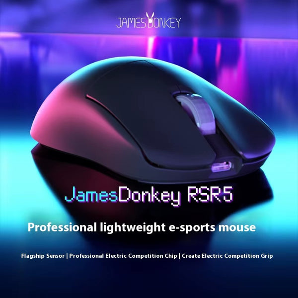 JAMESDONKEY RSR5 Gaming Mouse PAW3395 Tri-mode Wireless 8k – Minixpc