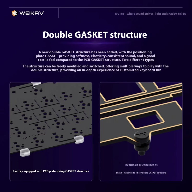 Weikav NUT65 Aluminum Mechanical Keyboard Kit