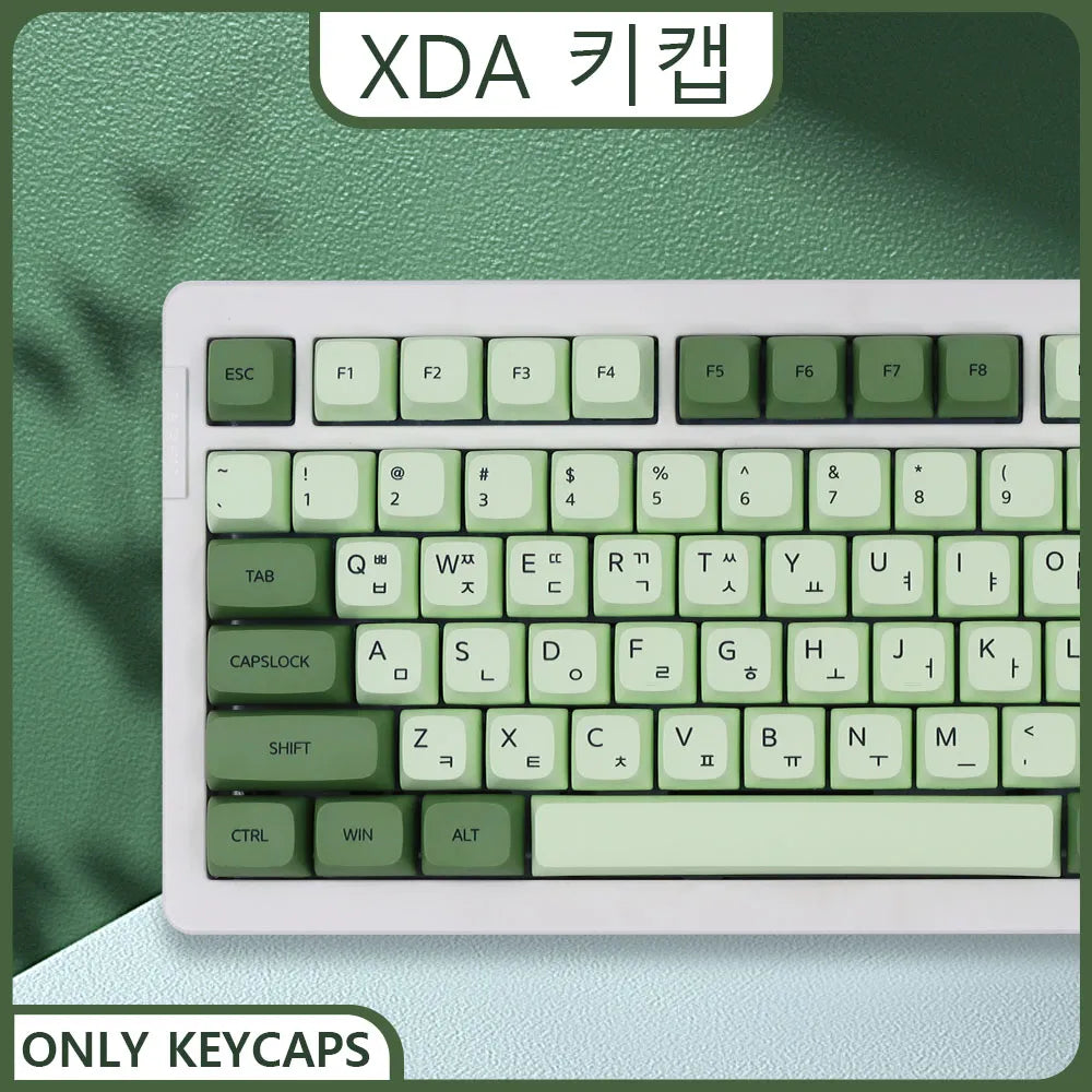 140 Tasten PBT-Tastenkappen XDA-Profil ISO-Layout Spanisch-Russisch-Japanisch-Koreanisch-Französisch-Tastenkappen für mechanische Cherry-MX-Tastatur