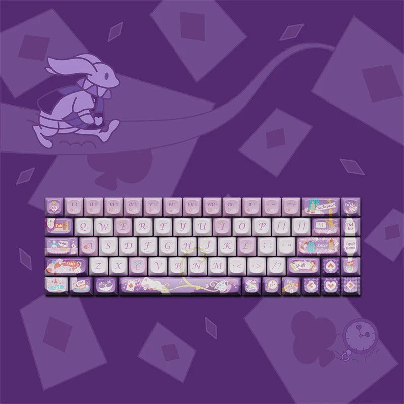 68 Tasten Lofree Xiaoqiao Theme Tastatur-Tastenkappen OEM PBT Sublimation Gaming Mechanische Tastatur Zubehör Benutzerdefinierte DIY-Tastenkappe Geschenk