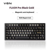 VGN Flash 75 Gaming Keyboard Hall Effect 8000hz Polling Rate Support 0.001mm RT DKS SOCD MT TGL Dynamic RGB Hot Swappable