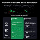 PELADN LINK S-3 Dual Thunderbolt 5 GPU Graphics Card Docking Station