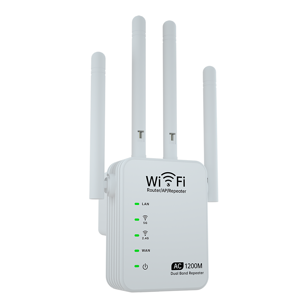 AC 1200M Dual Band Wireless AP Repeater WiFi Amplifier 2.4GHz 5GHz Router Range Extender Signal Extend WiFi Booster