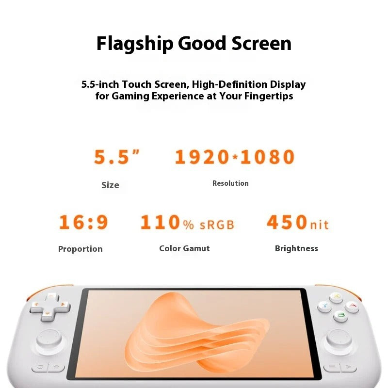 MANGMI AIR X Retro Handheld Game Console Android 5.5inch Qualcomm Snapdragon 662 1080P 4+64GB