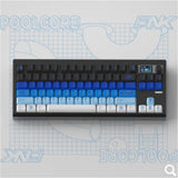 ZUOYA Gmk87 Dichtungsmontiertes Bluetooth 5.1/2.4G/Typ-C Kabelgebundenes mechanisches Tastaturkit mit TFT-Bildschirm für Mac/Win