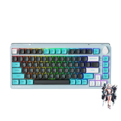 MACHENIKE K600T Mechanische Tastatur RGB Kabellos 2.4G Bluetooth