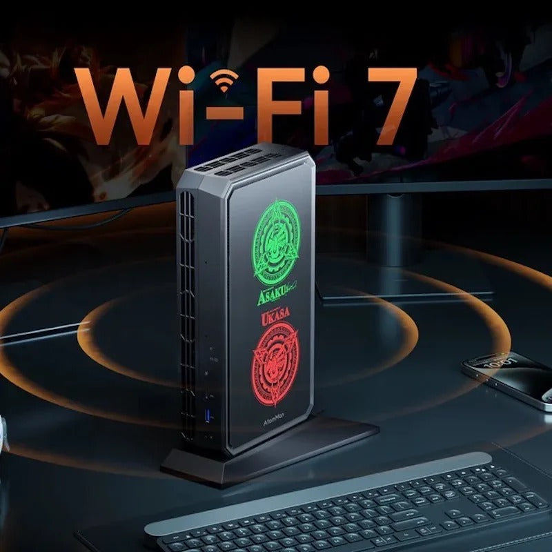 Minisforum Super Fashion AtomMan G7 PT Gaming Mini PC AMD Ryzen 9 7945HX 16 Cores/32 Threads AMD Radeo RX7600M XT DDR5