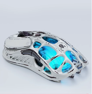 GravaStar Cocoon Breaking Professional Mouse Paw3395 E-Sports Game Wireless Wired Magnesium Alloy Hollowing Out