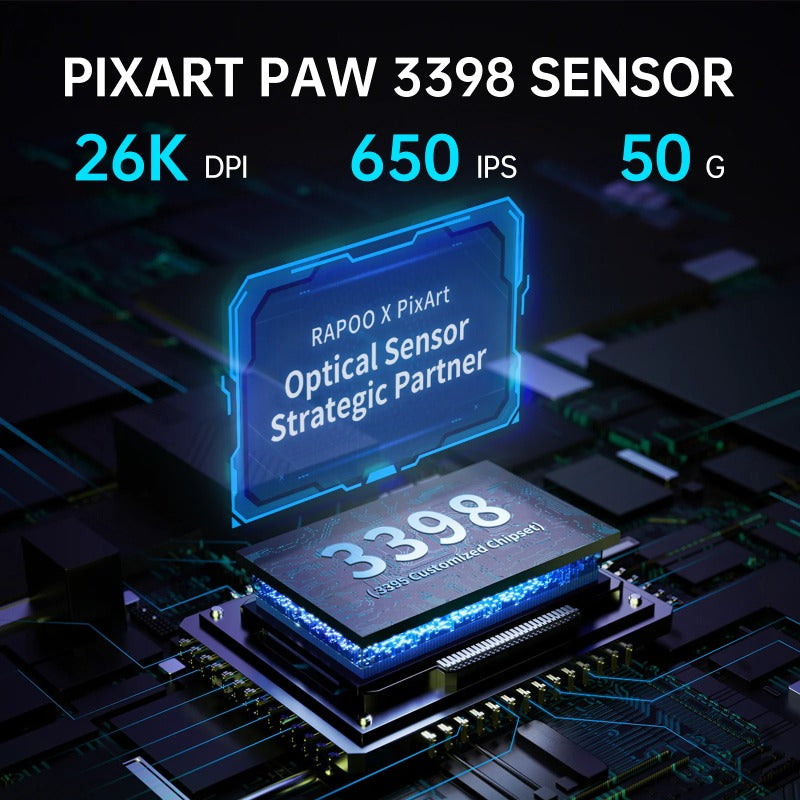 Rapoo VT9Air 4K Wireless Gaming Mouse Superlight 26000DPI 4KHz  PAW3398 Supports 4K + 8K resolution feedback