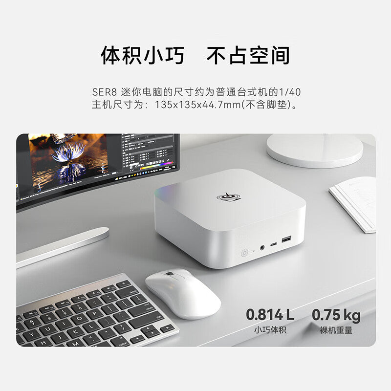 Beelink SER8 8845HS Mini PC AMD Ryzen 7 8 core 16 thread AI PC up to 256GB DDR5 5600MHz