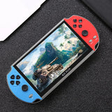 X12 Plus Video-Handheld-Spielekonsole, 7,0-Zoll-HD-Bildschirm, tragbarer Audio-Video-Player, klassisches Spielen, integrierte über 10.000 kostenlose Spiele