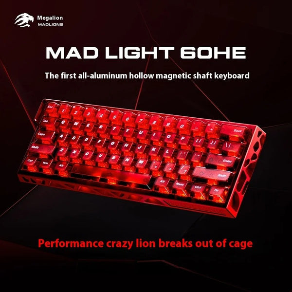 Madlions MAD Light 60 HE Mechanical Keyboard CNC Aluminum Hollow