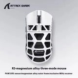 Attack Shark R3 Wireless Game mouse Magnesium Alloy Mouse Lightweight PAW3395 Tri Mode Bluetooth E-Sports