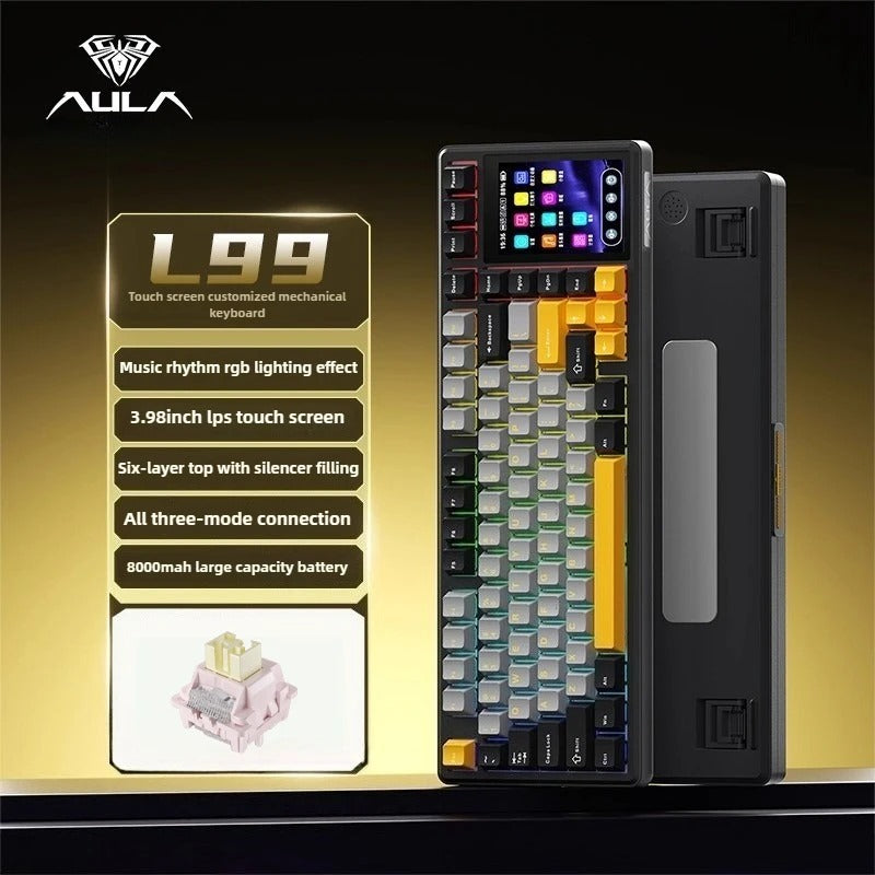 AULA L99 3.98-inch Touch Screen Mechanical Keyboard