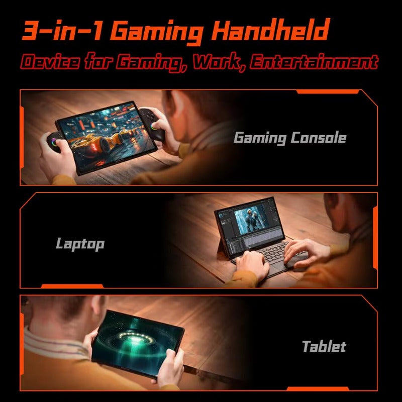 OneXPlayer X1 PRO AMD Ryzen AI 9 HX 370 /8840U PC Game Console 3 IN 1 Laptop Tablet 10.95 Inch 120 Hz AI CPU