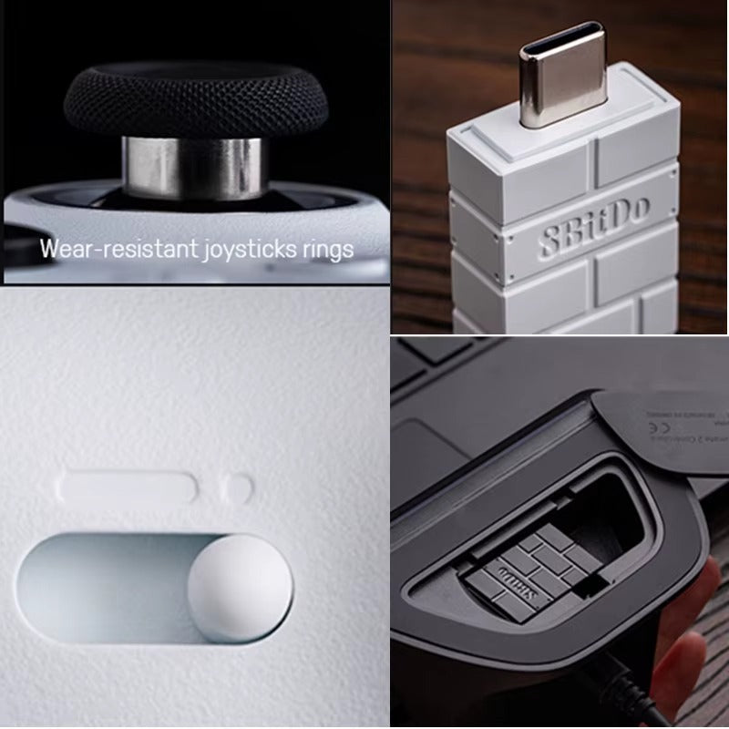 8BitDo Ultimate 2 Wireless 2.4G Gaming Controller TMR Joysticks/Hall Effect Triggers for PC Windows