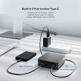 chatreey T9 Mini PC Intel Alder Lake N100/Twin Lake N150 Full Function Type-C 4K 60Hz RGB Output Windows 11 Ultra Dual SSD