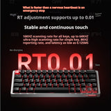 SCYROX Xpunk63 Magnetic Axis Gaming Keyboard 63-Key Wired 8K Polling Full CNC Aluminum