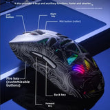 AULA SC620 Wireless Gaming Mouse 3-Mode Bluetooth Rechargeable Lightweight with RGB Lighting