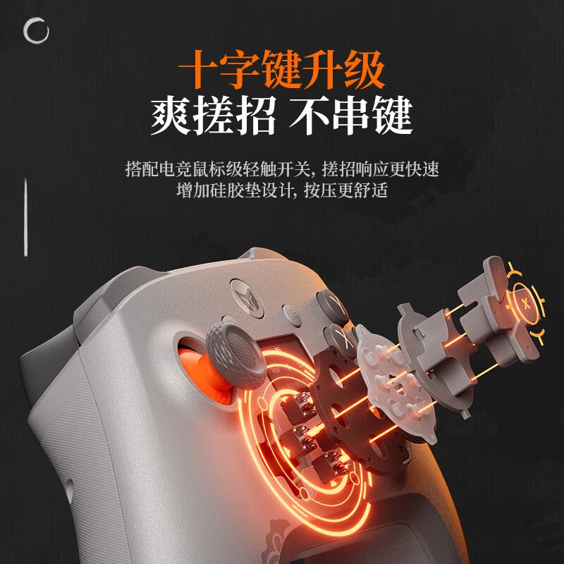 BIGBIG Won Lingyun Kabelloser Gaming-Controller, Dual-Hall-Effekt-Joystick und Trigger, Bluetooth für PC/Steam