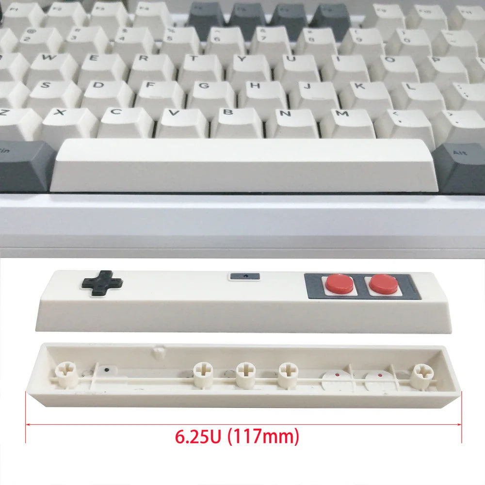 6.25U Space Keycaps für mechanische Tastaturen. Anpassungs-Tastenkappe für Gateron Akko Switch etc.