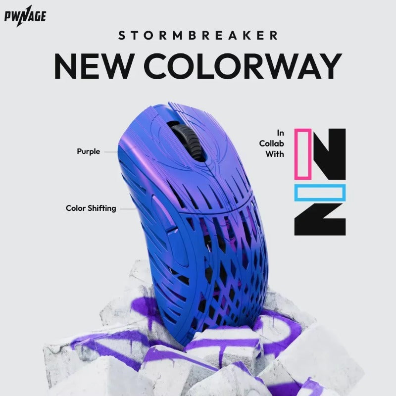 Pwnage Stormbreaker Gamer-Maus, Magnesiumlegierung, leicht, 2 Modi, USB, 2.4G, kabellos, 26000 DPI
