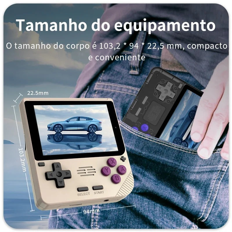 POWKIDDY V10 Handheld Game Console Retro Opendinglinux Handhelds 3.5 Inch 480*320 IPS