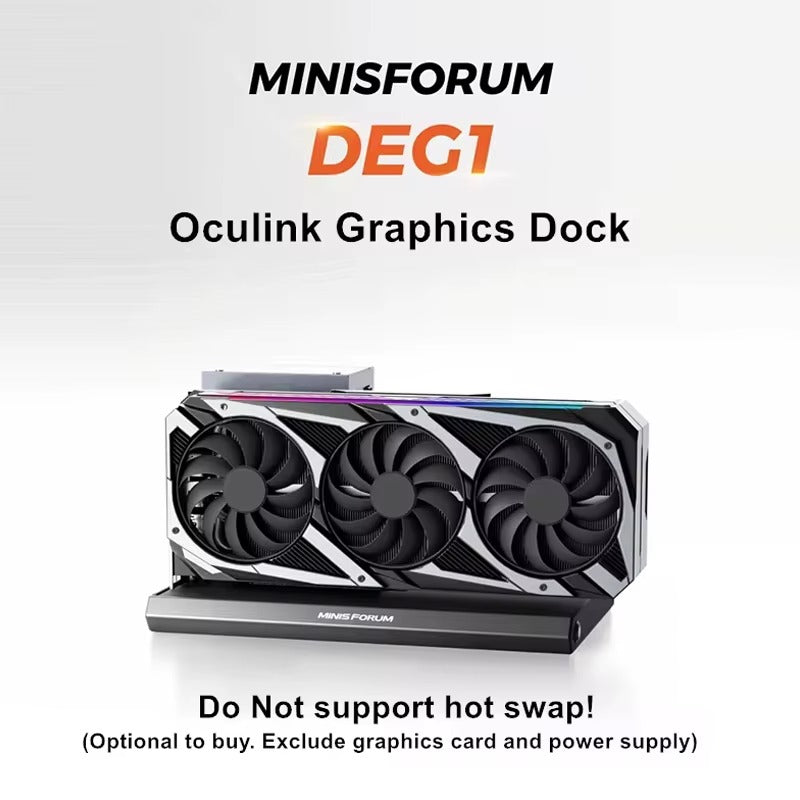 MINISFORUM MS-A1 AMD Gaming Mini-PC Ryzen 9 9950X R7 9700X 4 * NVMe 2 * 2,5G LAN 2 * DDR5 Oculink Leistungsstarke Computer-Workstation WiFi6