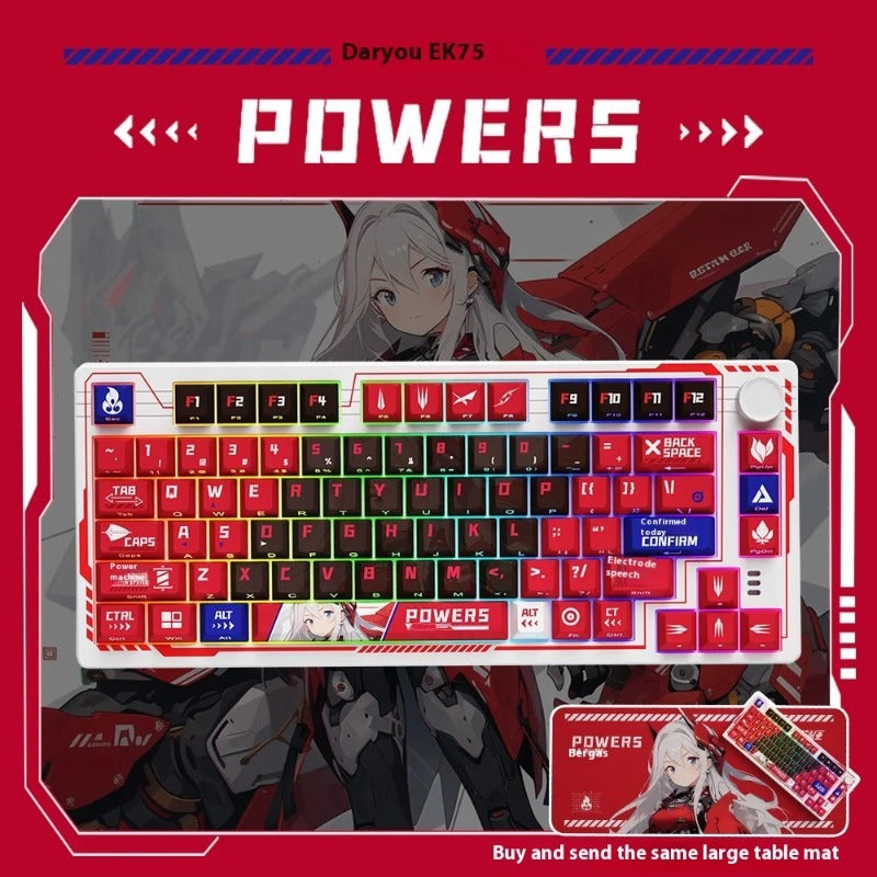 DAREU EK75 Wireless Mechanical Keyboard Tri-mode GASKET Structure