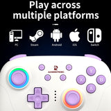 ANBERNIC RG P01 Gamepad Kabelgebundener drahtloser Bluetooth RGB Hall-Effekt-Joystick XBOX-Gamecontroller für PC Android IOS Steam