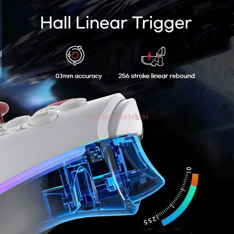 Aolion Wireless Bluetooth Hall Remote Stick Trigger Game Controller Dual Vibration PC Steam Switch Nintendo