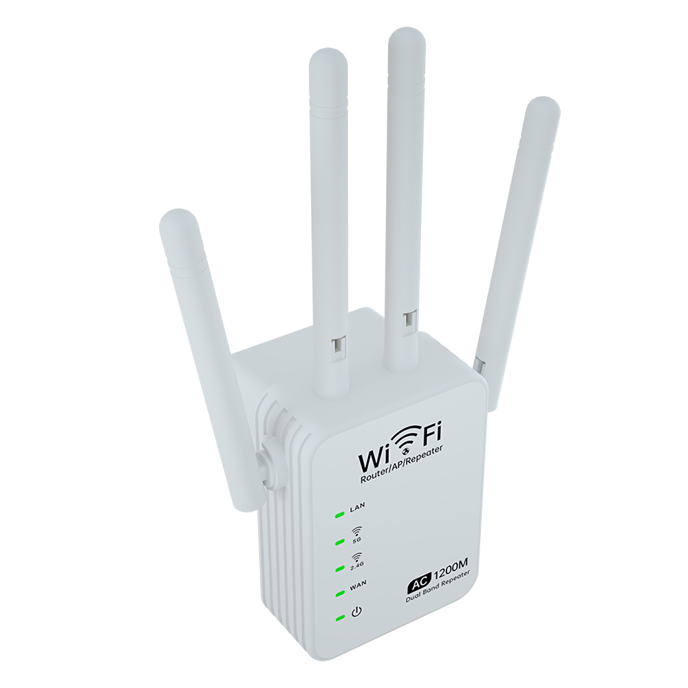 AC 1200M Dual Band Wireless AP Repeater WiFi Amplifier 2.4GHz 5GHz Router Range Extender Signal Extend WiFi Booster