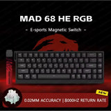 Madlions Mad60/68 HE Mechanical Keyboard Magnetic Switch Wired Hot Swap 8K Polling Rate