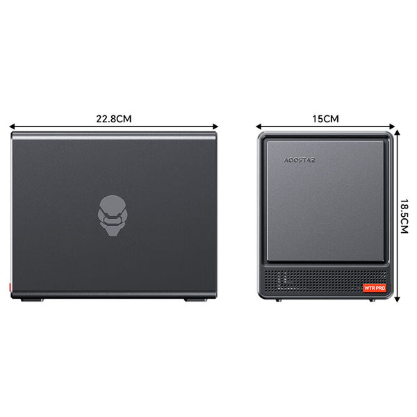 AOOSTAR WTR Pro Mini PC Intel N100 Quad-Core 4 Hot Swap HDD Bays