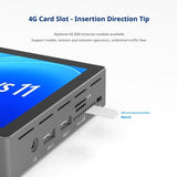 Higole F9B Pro Mini PC 7' N100 Windows 11 WiFi5 BT5.0 Touch Screen Tablet 5000mAh Desktop Industrial Computer