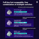 MACHENIKE K600T Mechanische Tastatur RGB Kabellos 2.4G Bluetooth