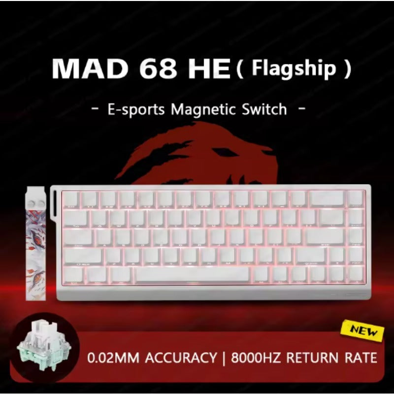 Madlions Mad60/68 HE Mechanical Keyboard Magnetic Switch Wired Hot Swap 8K Polling Rate