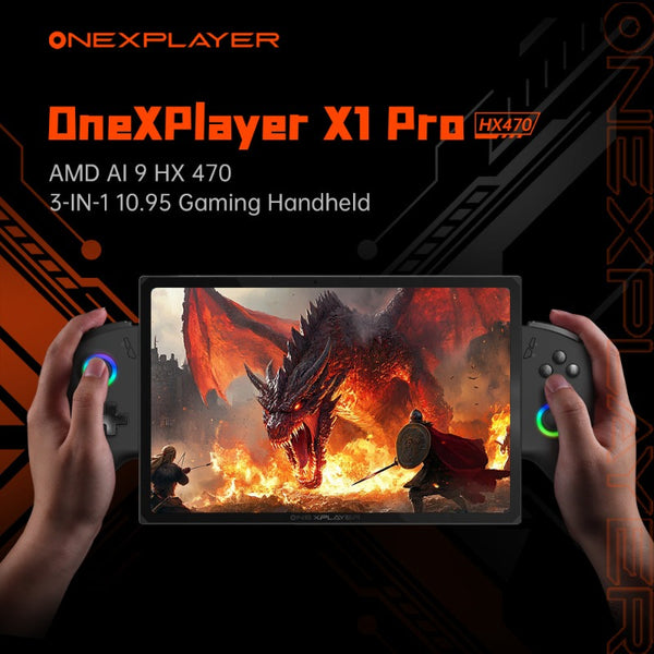 ONEXPLAYER X1 PRO AMD Ryzen™ AI 9 HX 470, 10.95'' 3-In-1 Handheld