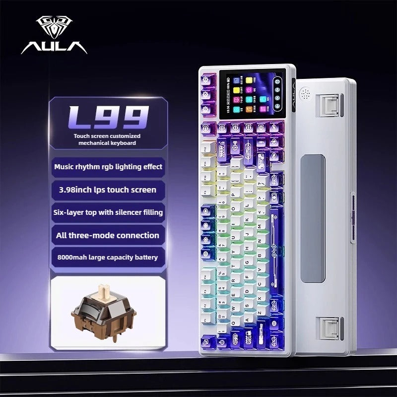 AULA L99 3.98-inch Touch Screen Mechanical Keyboard