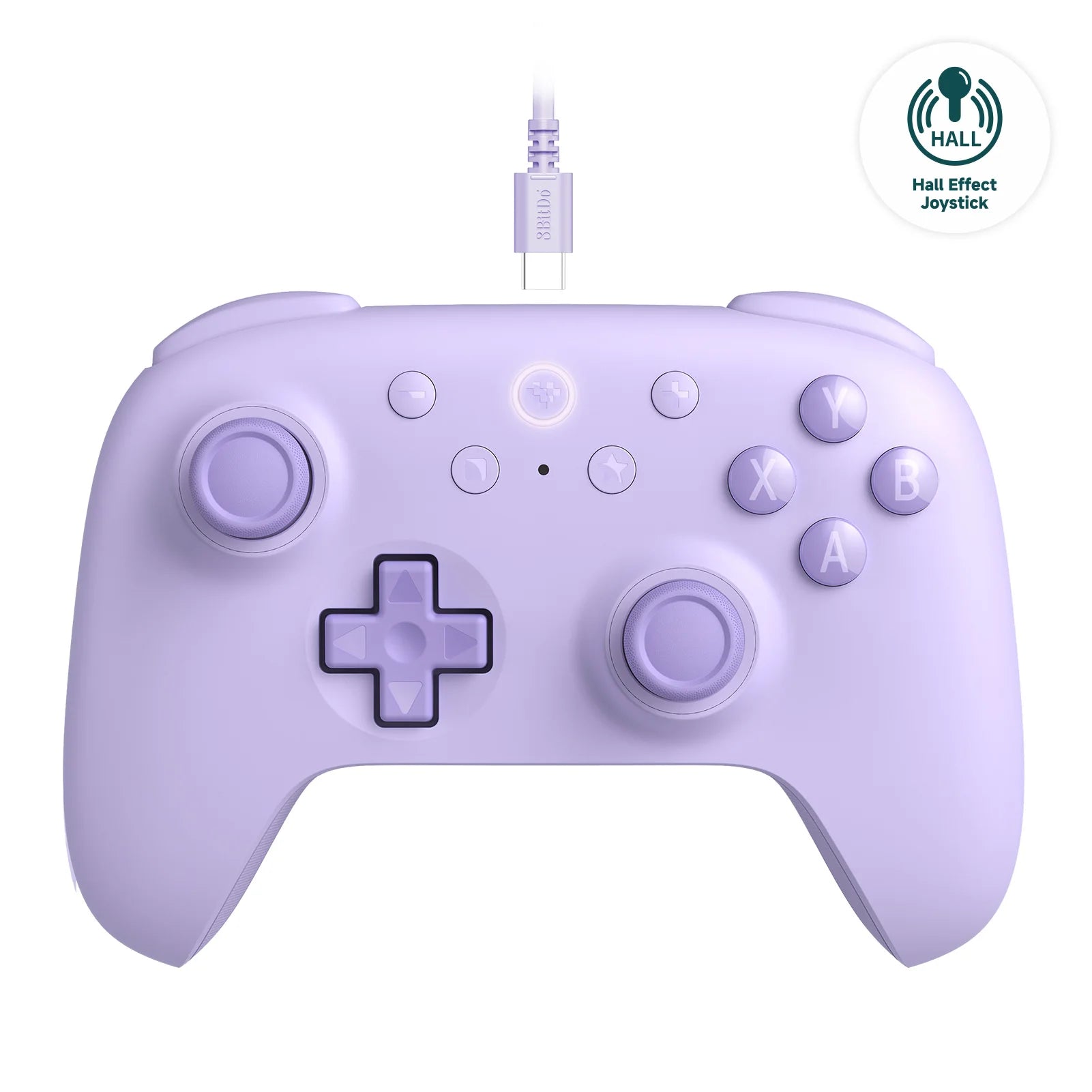8BitDo Ultimate 2C Kabelgebundener Gamecontroller Hall-Effekt-Joystick für PC Windows 10/11 Android und Raspberry Pi
