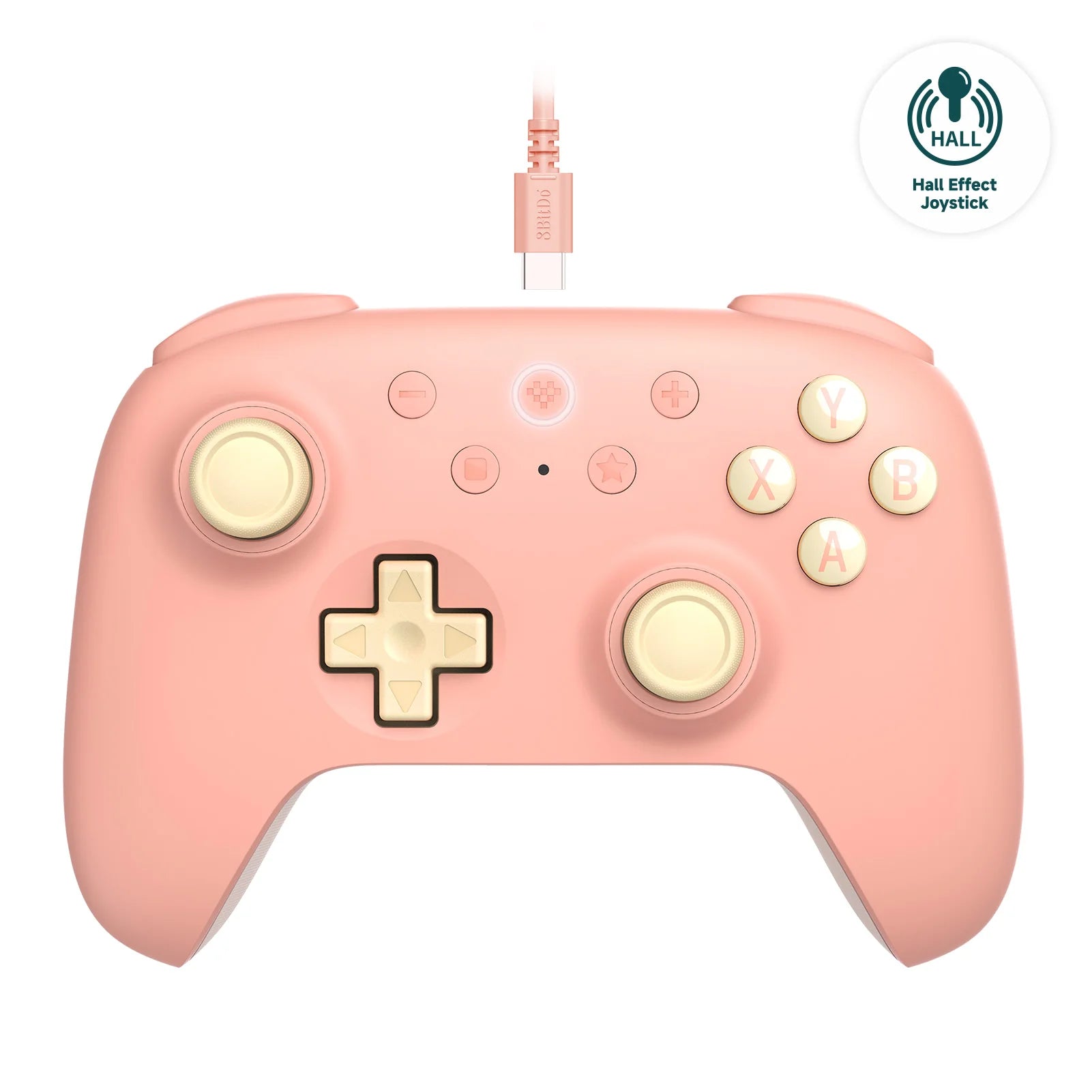 8BitDo Ultimate 2C Kabelgebundener Gamecontroller Hall-Effekt-Joystick für PC Windows 10/11 Android und Raspberry Pi