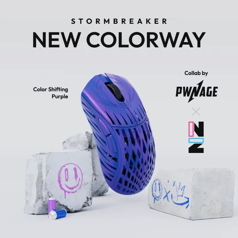 Pwnage Stormbreaker Gamer-Maus, Magnesiumlegierung, leicht, 2 Modi, USB, 2.4G, kabellos, 26000 DPI